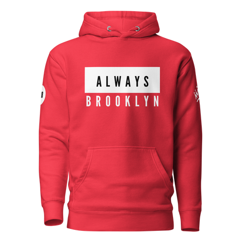 Always Brooklyn Hoodie – Red Edition | Overtime City
