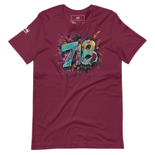 Load image into Gallery viewer, 718 Summer Outside - Block Energy Tee Maroon Moon