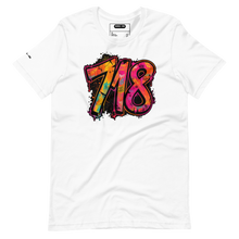 Load image into Gallery viewer, 718 Summer Outside — Block Energy Tee - White Flame