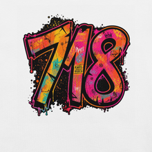 Load image into Gallery viewer, 718 Summer Outside — Block Energy Tee - White Flame