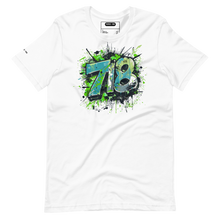 Load image into Gallery viewer, 718 Summer Outside — Block Energy Tee-Neo Green