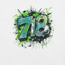 Load image into Gallery viewer, 718 Summer Outside — Block Energy Tee-Neo Green